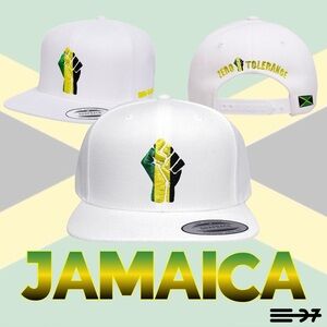Black Jamaica Snapback Hat